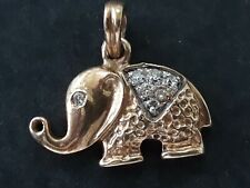 Gold diamond elephant for sale  HOVE