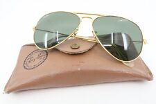 Óculos de sol aviador vintage B&L Ray Ban com estojo EUA 58-14 gravado BL masculino médio comprar usado  Enviando para Brazil