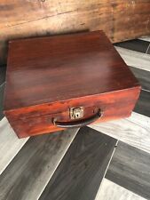 Vintage wooden suitcase for sale  HULL