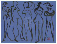 Abstract figures blue for sale  Oxnard