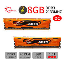 Kit G.Skill Ares 16GB 2x 8GB DDR3 OC 2133MHz PC3-17000U PC memória RAM AB para jogos comprar usado  Enviando para Brazil