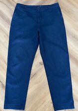Used, Universal Works Military Chino 11oz Indigo Denim 34 waist for sale  Shipping to South Africa