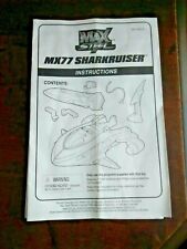 Max Steel MX77 Sharkruiser 2000 Mattel juguete plástico SOLO MANUAL DE INSTRUCCIONES segunda mano  Embacar hacia Argentina