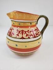 Home American Simplicity Stoneware Villa Pitcher Multicolor for sale  Shipping to South Africa