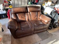 Brown leather recliner for sale  YORK