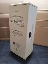 Balvenie 21 Years Portwood Empty Antique Yellow Box, used for sale  Shipping to South Africa