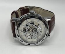 Relógio de pulso masculino Sewor Skeleton 38 mm mecânico pulseira marrom, usado comprar usado  Enviando para Brazil