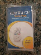 One Touch Verio Flex Meter Blood Glucose Monitoring System Onetouch Booklet , used for sale  Shipping to South Africa