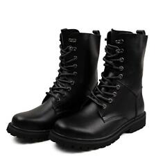 Used, 100% Real Leather Boots Lace Up Army Combat Patrol Boot Cadet Military Security for sale  Shipping to South Africa