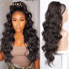 Used, Body Wavy Drawstring Ponytail for Women Synthetic Wave Hair Extension Hairpiece for sale  Shipping to South Africa