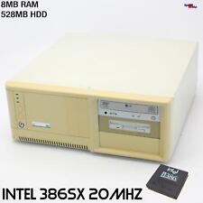 Retro Intel 80386 386 SX 20mhz Computer PC Windows 3.11 Ms-dos Vintage Old Games for sale  Shipping to South Africa