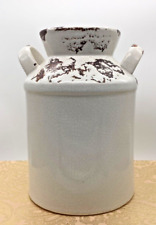 Jarro de leite de cerâmica rústica decoração para casa decoração moderna de vaso de fazenda, 8” comprar usado  Enviando para Brazil