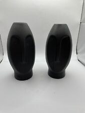 Par de vasos de cabeça vasos faciais flor nórdica minimalista vaso preto comprar usado  Enviando para Brazil