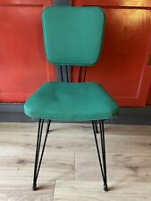 Usado, Silla Verde Años 50,60' " Sif ", Pies Metal Eiffel, Deco Vintage Pop segunda mano  Embacar hacia Argentina