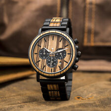Relógio masculino de madeira feito à mão relógio de madeira presente para homens, usado comprar usado  Enviando para Brazil