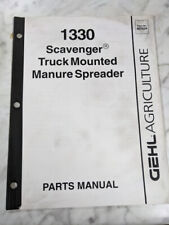 GEHL SERVICE REPAIR PART LIST MANUAL 1330 SCAVENGER TRUCK MOUNT SPREADER 907534 for sale  Shipping to South Africa
