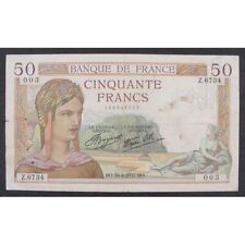 Francs 26.8.1937 .6744 d'occasion  France