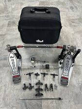 DW DWCP9002 9000 Series Double Bass Drum Pedal Silver With Case & Extra Tools for sale  Shipping to South Africa
