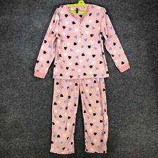 Usado, Juego de pijamas para mujer Nina Capri corazones de lana talla M rosa suave PJs segunda mano  Embacar hacia Argentina