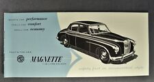 1956 MG Magnette Sedan Small Catalog Sales Brochure Excellent Original 56, used for sale  Shipping to United Kingdom