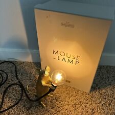 Lámpara de ratón Seletti dorada #1 de pie diseño Marcantonio con caja y accesorios segunda mano  Embacar hacia Argentina