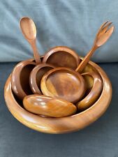 serving bowl wooden for sale  Northport