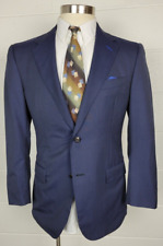 Scabal Mens Navy Blue Super 130s Wool Pinstripe Blazer Jacket Custom Made 39R?, used for sale  Shipping to South Africa