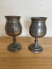 English pewter goblets for sale  DAGENHAM