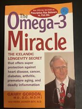 Libro de bolsillo comercial The Omega 3 Miracle Book Gordon Fish Oil Health Benefits 2006 segunda mano  Embacar hacia Argentina