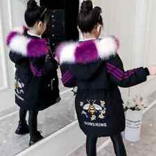 Jaqueta infantil feminina casaco longo sobretudo gola de pele jaqueta infantil comprar usado  Enviando para Brazil