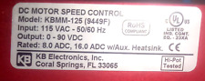 Controle de velocidade do motor KB DC KBMM-125 (944sf) saída 0-90 VDC ENTRADA 115 vac, usado comprar usado  Enviando para Brazil