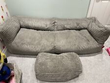Grey bean bag for sale  WARE