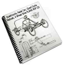 Used,  Quadricycle, Rickshaw, Pedicab, 4 Wheel Bike, Pedal Car, Quad Cycle, Plans CD  for sale  Canada
