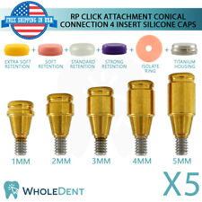 5x RP acessório clique cônico pilar 4 tampas de silicone inserção implante dentário comprar usado  Enviando para Brazil