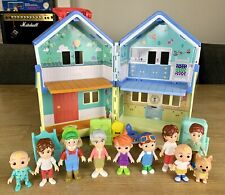 Cocomelon Deluxe Family House Playset & Figures Bundle- Moonbug 2021, used for sale  Shipping to South Africa