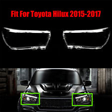 Ajuste para Toyota Hilux 2015-2017 Farol Farol Lente Transparente Par, usado comprar usado  Enviando para Brazil