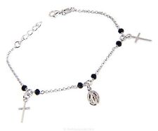 Bracciale rosario argento usato  Roma