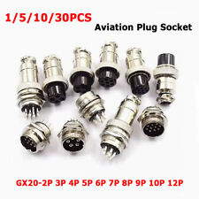 Conector plugue fêmea soquete macho para aviação GX20 2/3/4/5/6/7/8/9/10/12P pinos comprar usado  Enviando para Brazil