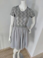 Usado, Muy bonito mini vestido gris plata cóctel tul graduación fiesta talla S M segunda mano  Embacar hacia Argentina