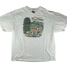 Camiseta vintage ponto único Wisconsin Deer Country caça cauda branca buck XXL comprar usado  Enviando para Brazil