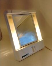 Usado, Luz de maquillaje Conair Corporation 4 ajustes de luz espejo de 2 lados segunda mano  Embacar hacia Argentina