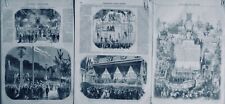 1851 Valenciennes Fiesta Popular Incas 3 Periódicos Antiguos segunda mano  Embacar hacia Argentina
