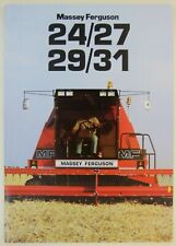 Occasion, prospectus brochure moissonneuse batteuse MASSEY FERGUSON 24/27 29/31 tracteur d'occasion  Auneau