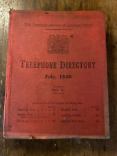 1938 telephone directory for sale  BRISTOL