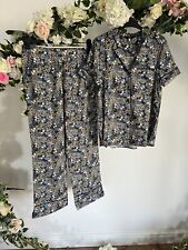 JOULES Pyjamas Sundown PJS SET Size M Navy Ditsy Floral Short Sleeve NEW OB53, used for sale  Shipping to South Africa