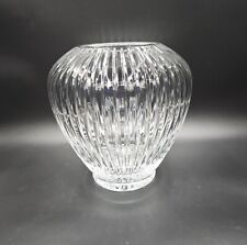 ENORME Vaso de Flores de Cristal Corte Vertical Pesado 9" EXCELENTE Impressionante, Imperdível! comprar usado  Enviando para Brazil