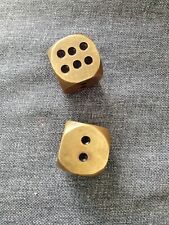 Heavy brass dice for sale  REDHILL