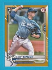 Brady Singer 2021 Bowman #29 "Gold" 26/50 Kansas City Royals Rookie for sale  Shipping to South Africa