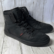 Zapatillas de tenis Levi's negras de top alto talla 10 519337A481 segunda mano  Embacar hacia Mexico