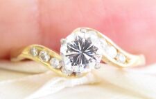 Valuation$4998 Genuine 0.53ct G/VS1 Diamond Ring In 18K Yellow Gold for sale  Shipping to South Africa
